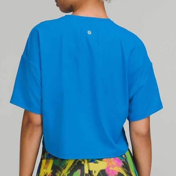 Lululemon Abrasion-Resistant Training T-Shirt *Ed Curtis - 8/10 Poolside Blue - Picture 2 of 5